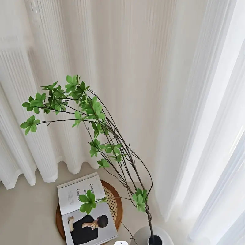 Airy White Sheer Curtain