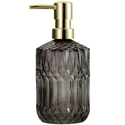 Faceted Glass Soap Dispenser