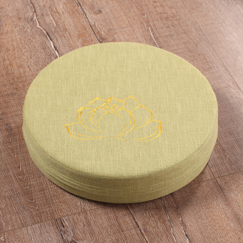 Lotus Embroidered Floor Cushion