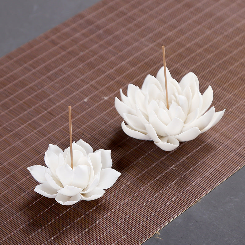 Lotus Ceramic Incense Holder