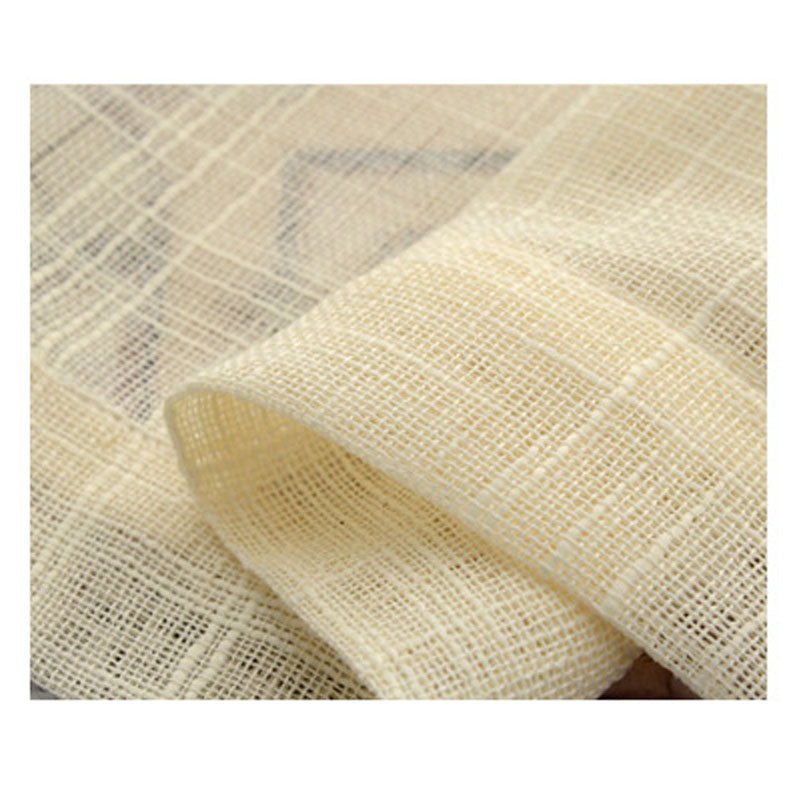 Textured Cotton-Linen Curtain Panel