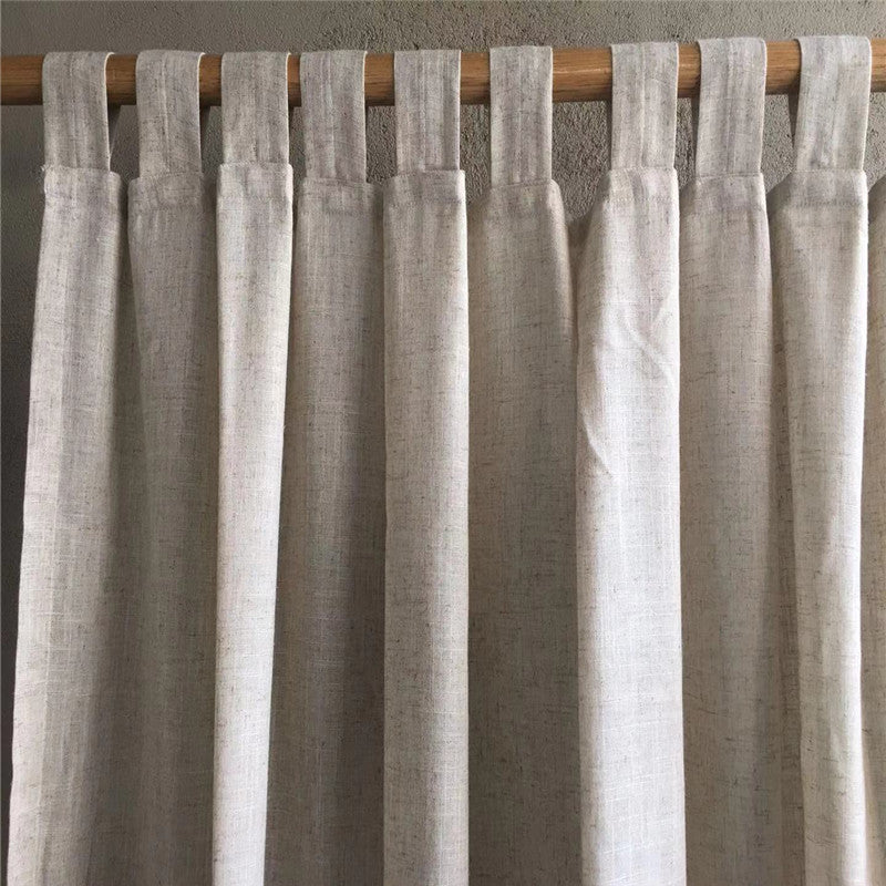 Natural Flax Curtain Panel