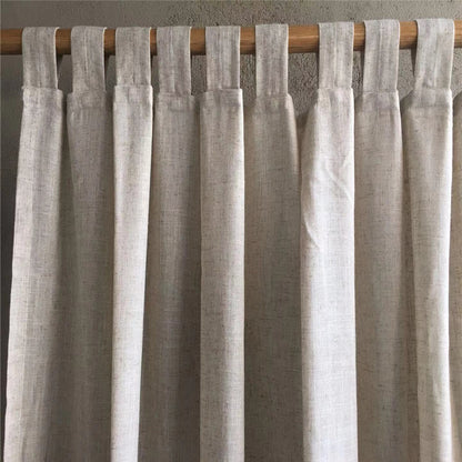 Natural Flax Curtain Panel