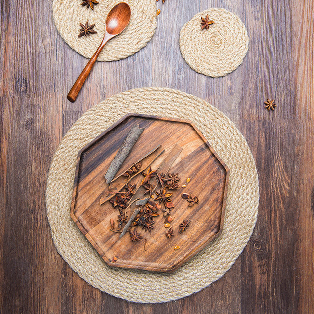 Thick Round Heat-Resistant Kitchen Table Mat