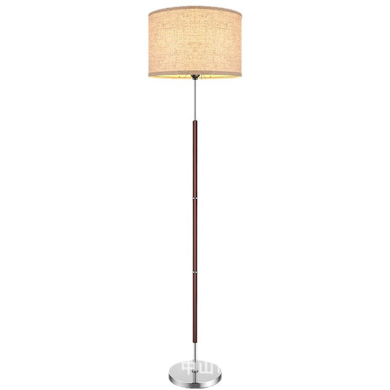 Minimalist Floor Lamp with Fabric Shade