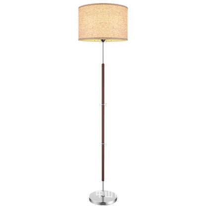 Minimalist Floor Lamp with Fabric Shade