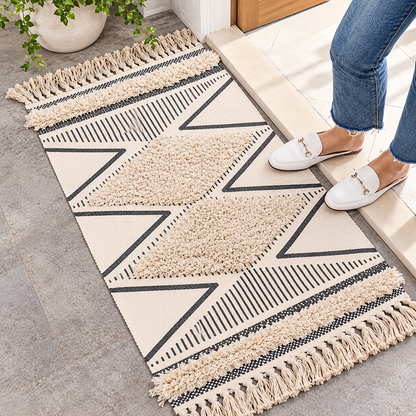 Linework Fringe Rug