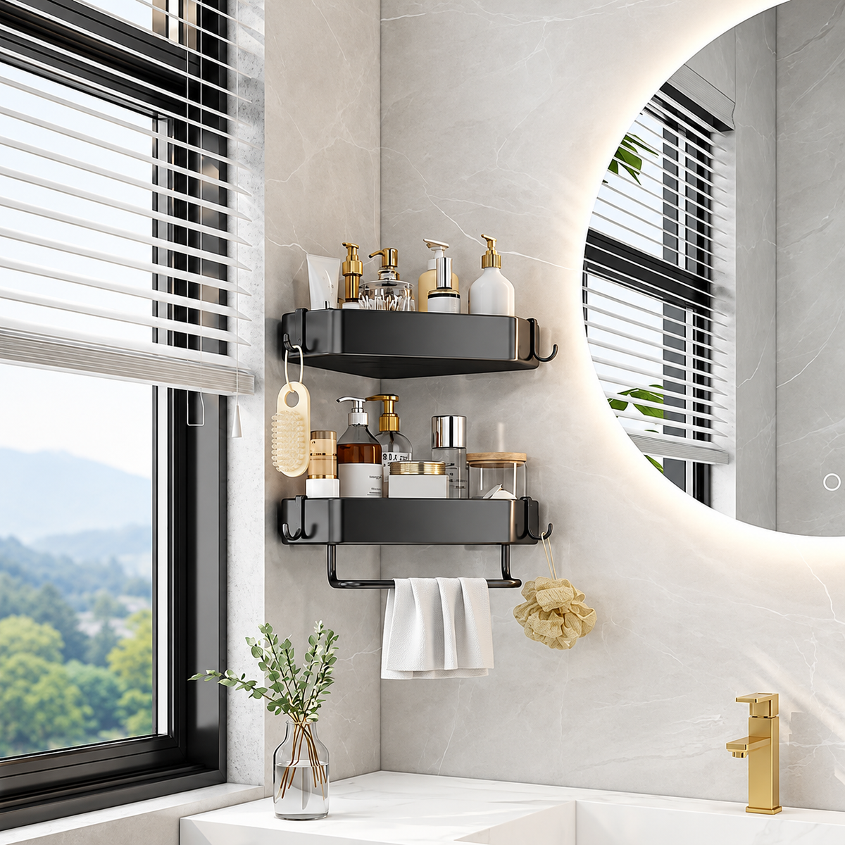 2-Piece Shower Caddy Set