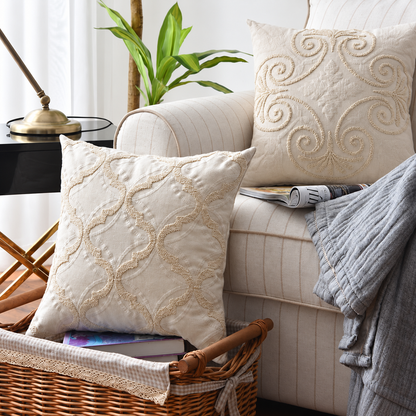 Heritage Embroidered Pillow Cover