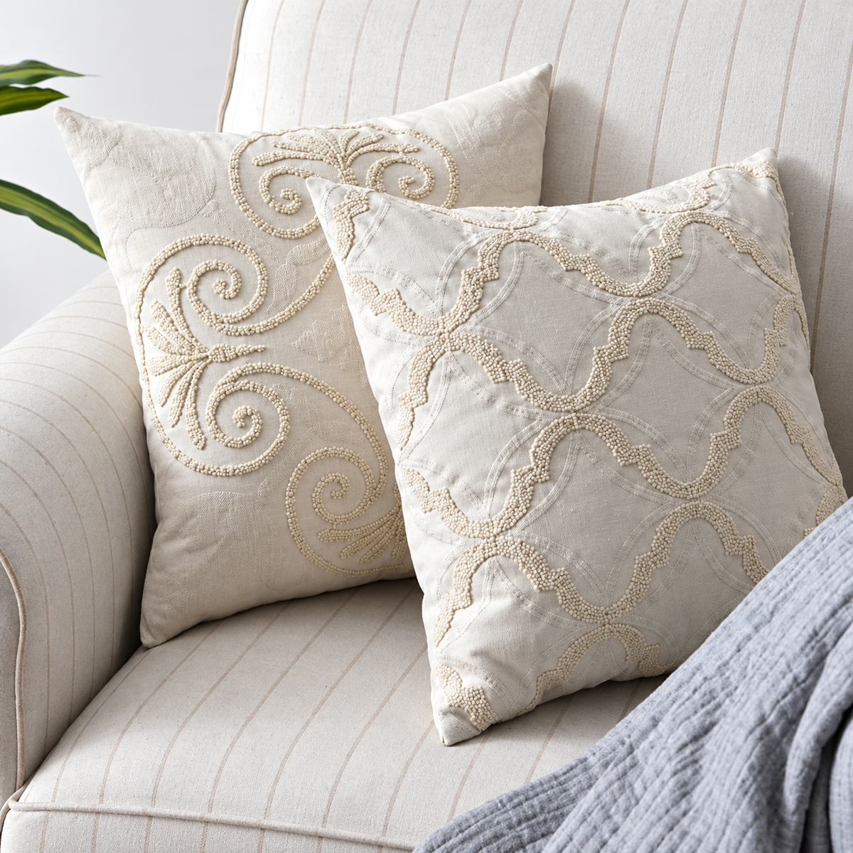 Heritage Embroidered Pillow Cover