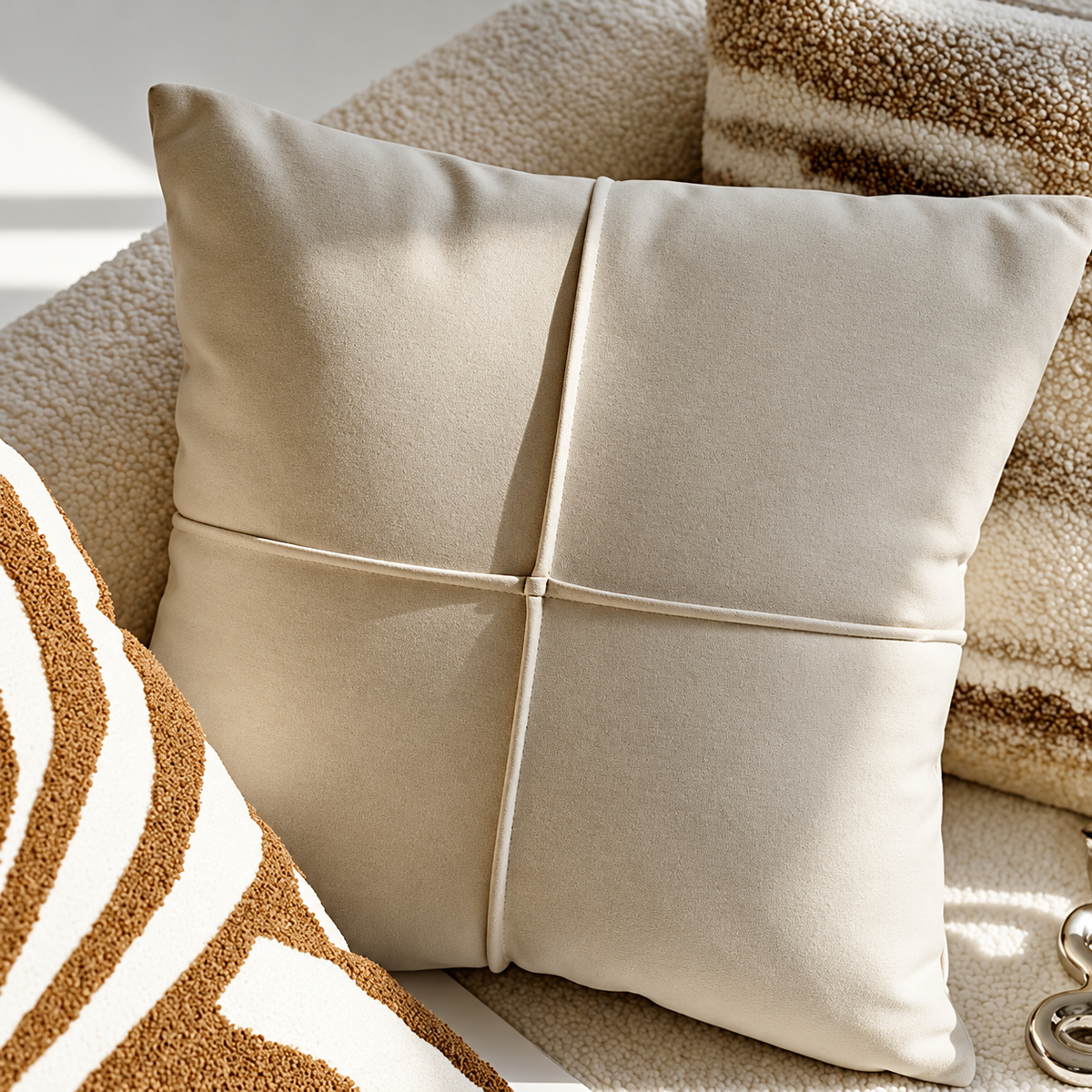 Neutral & Brown Pillow Covers