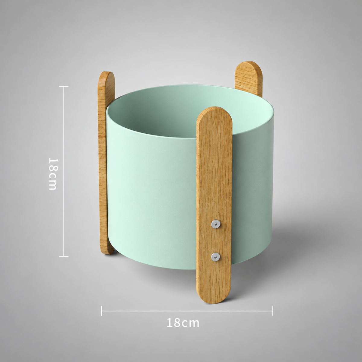 Raised Iron & Wood Planter