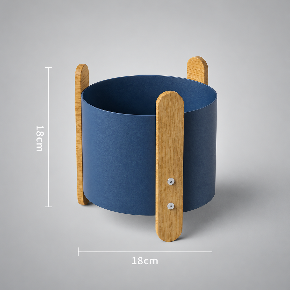 Raised Iron & Wood Planter