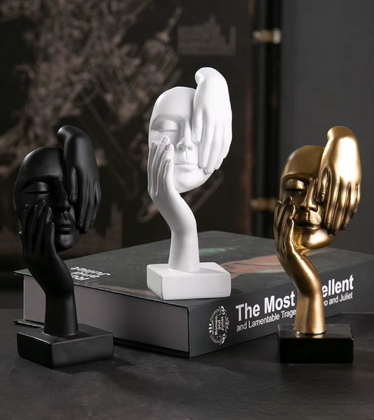 Abstract Face Sculpture