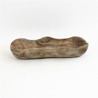 Organic Carved Wood Tray