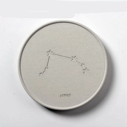 Concrete Round Constellation Coaster Silicone Mold