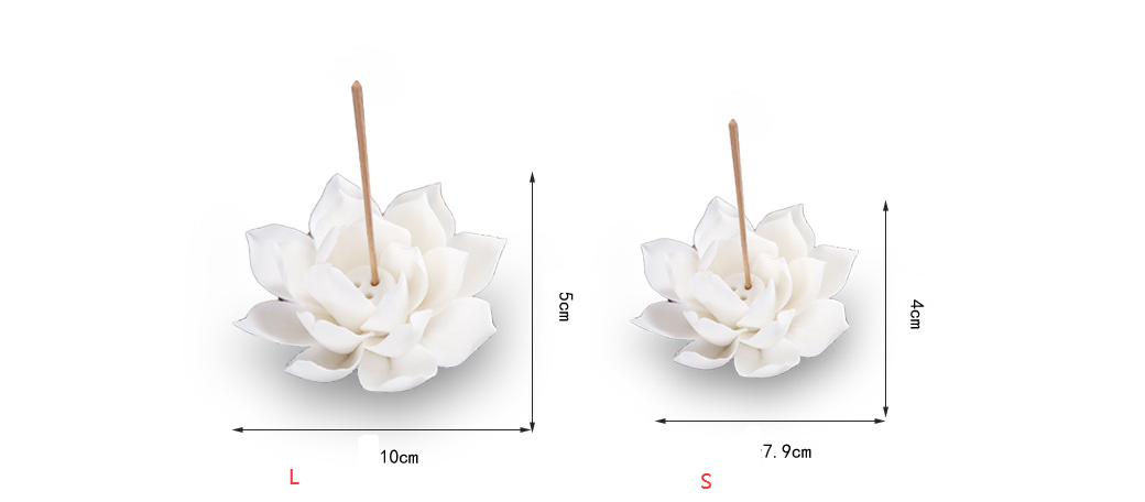 Lotus Ceramic Incense Holder