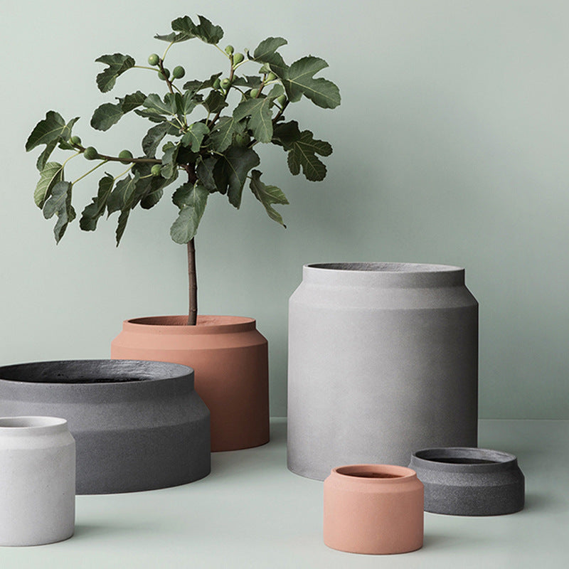 Soren Sand-Finish Cement Planter