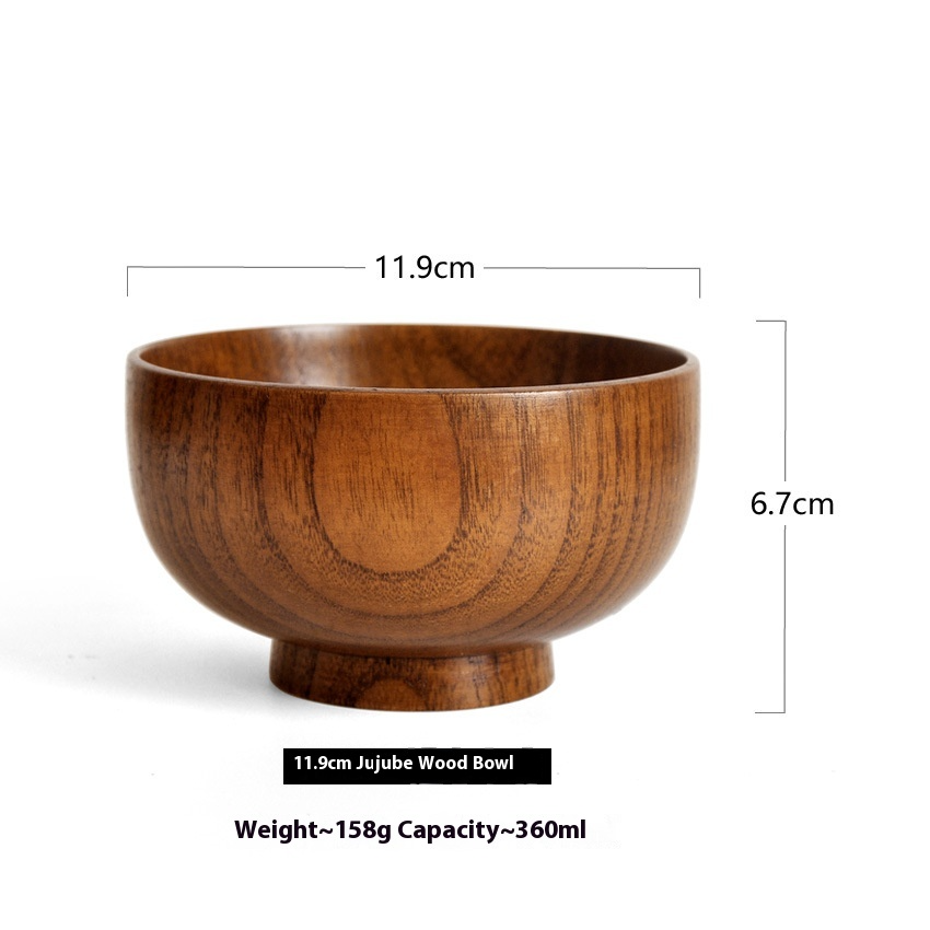 Japanese Jujube Wood Bowl — 9 Sizes