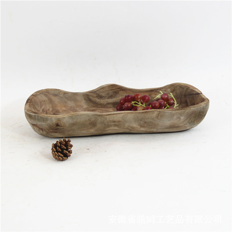 Organic Carved Wood Tray