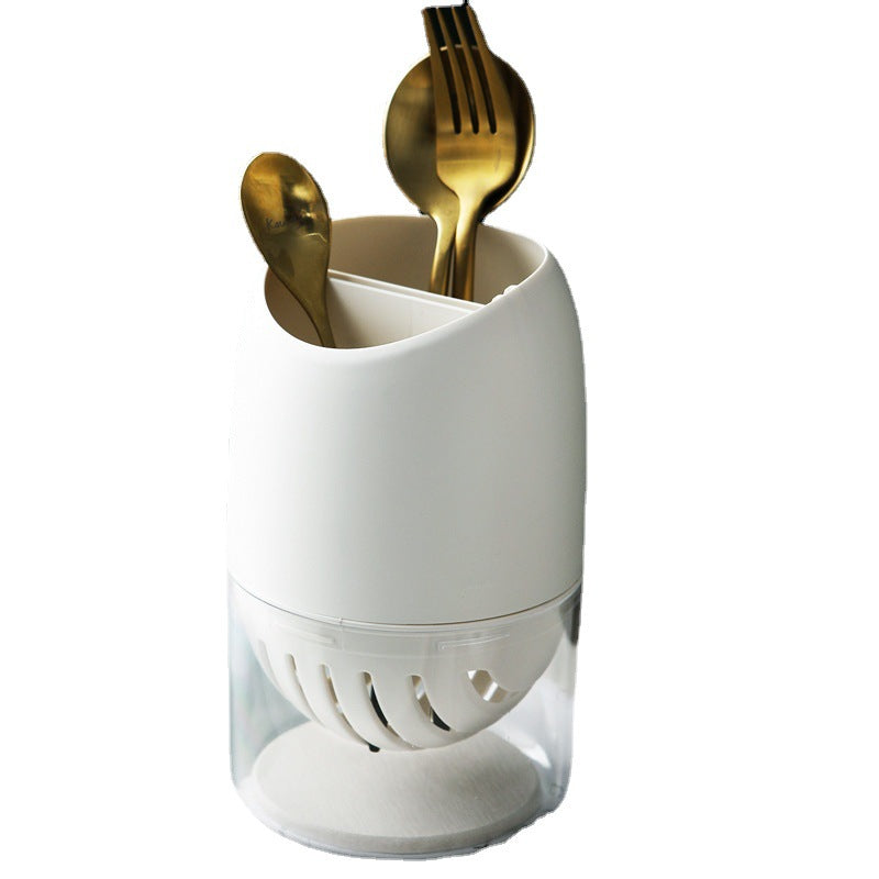 Japanese Minimalist Double-Compartment Cutlery Holder