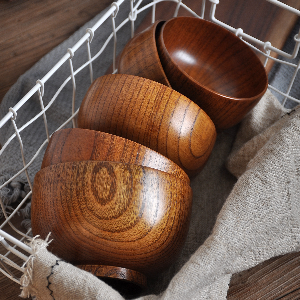 Japanese Jujube Wood Bowl — 9 Sizes