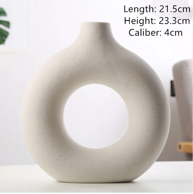 Frosted Ceramic Vase — Small, Medium, or Large