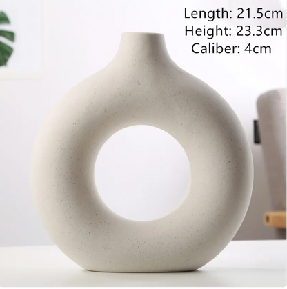 Frosted Ceramic Vase — Small, Medium, or Large