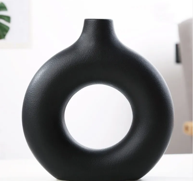 Frosted Ceramic Vase — Small, Medium, or Large