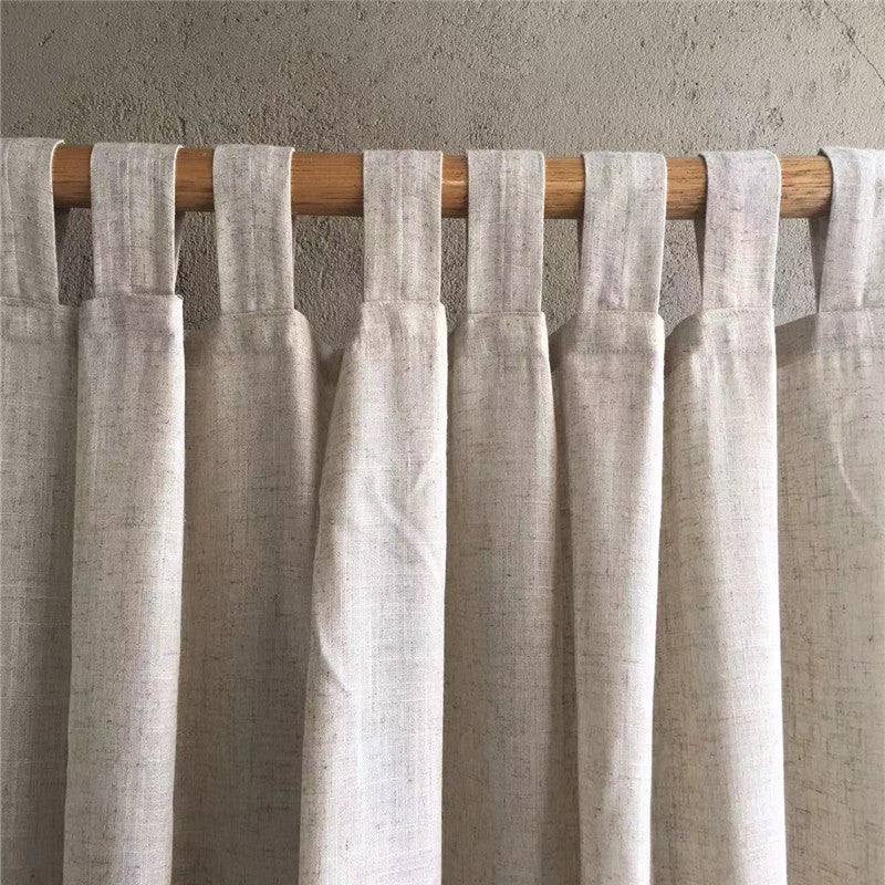 Natural Flax Curtain Panel
