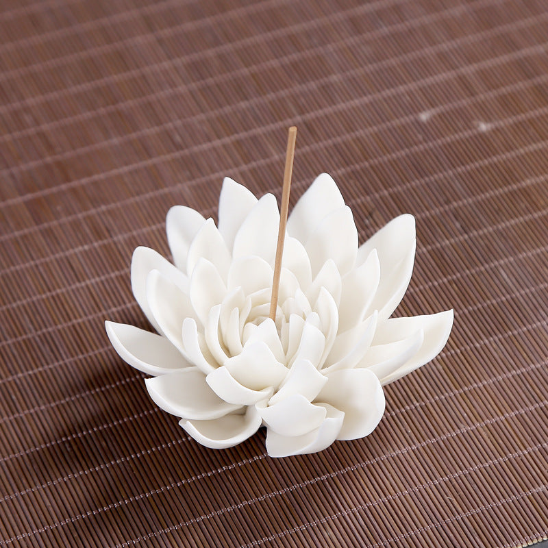Lotus Ceramic Incense Holder
