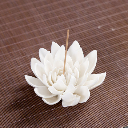 Lotus Ceramic Incense Holder