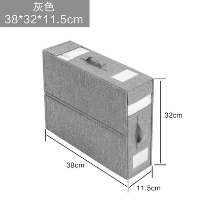 Fabric Bedding Storage Box Set for Closet (4 Pieces)