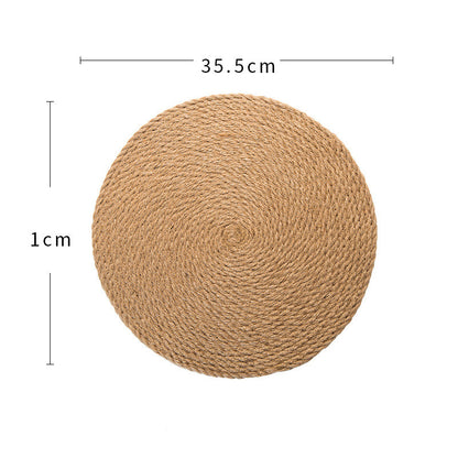 Thick Round Heat-Resistant Kitchen Table Mat
