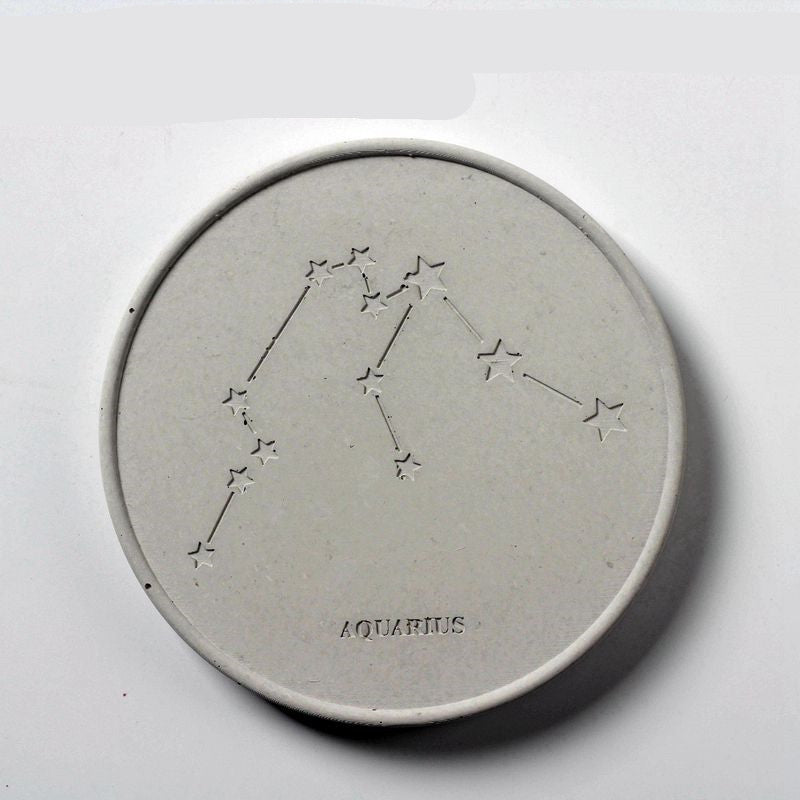 Concrete Round Constellation Coaster Silicone Mold