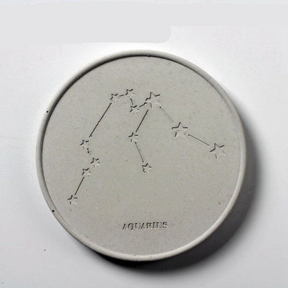 Concrete Round Constellation Coaster Silicone Mold