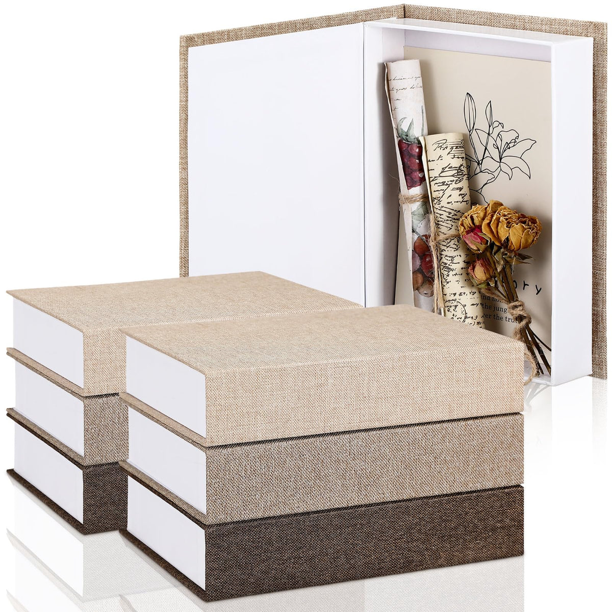 6 pcs Storage Books for Decoration