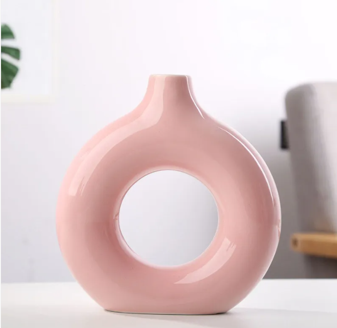 Frosted Ceramic Vase — Small, Medium, or Large