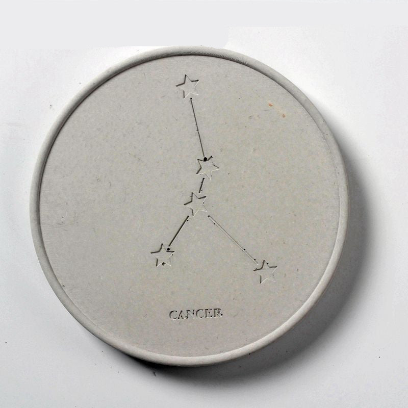 Concrete Round Constellation Coaster Silicone Mold