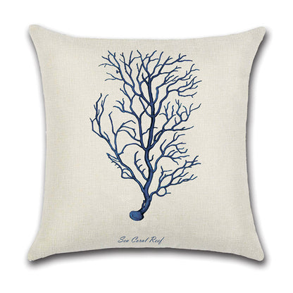 Coastal Sketch Pillow Cover
