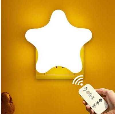 Plug-in Remote Control Night Light — Yellow or White