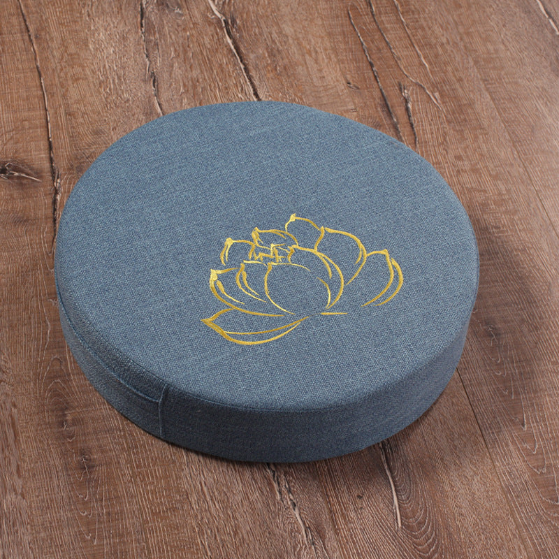 Lotus Embroidered Floor Cushion