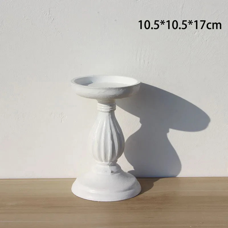 Sculpted Pedestal Candle Holder
