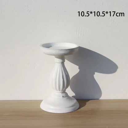 Sculpted Pedestal Candle Holder