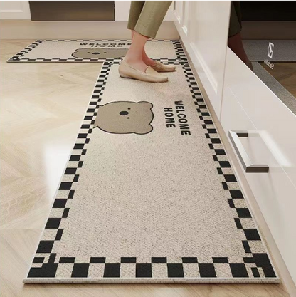 Minimalist Anti-Slip Kitchen Mat - Crystal Velvet (One Piece)