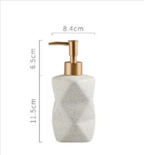 Sculpted Ceramic Soap Dispenser