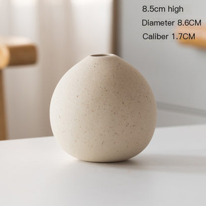 Nordic Glazed Ceramic Vase