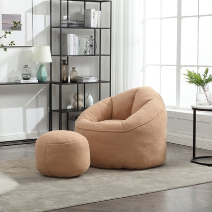Bean Bag Sofa Chair with Footrest