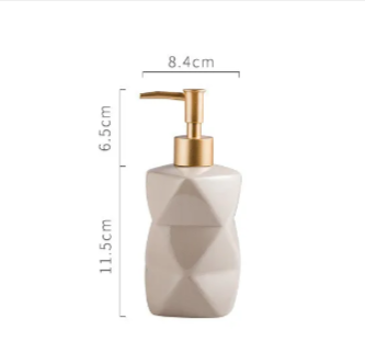 Sculpted Ceramic Soap Dispenser