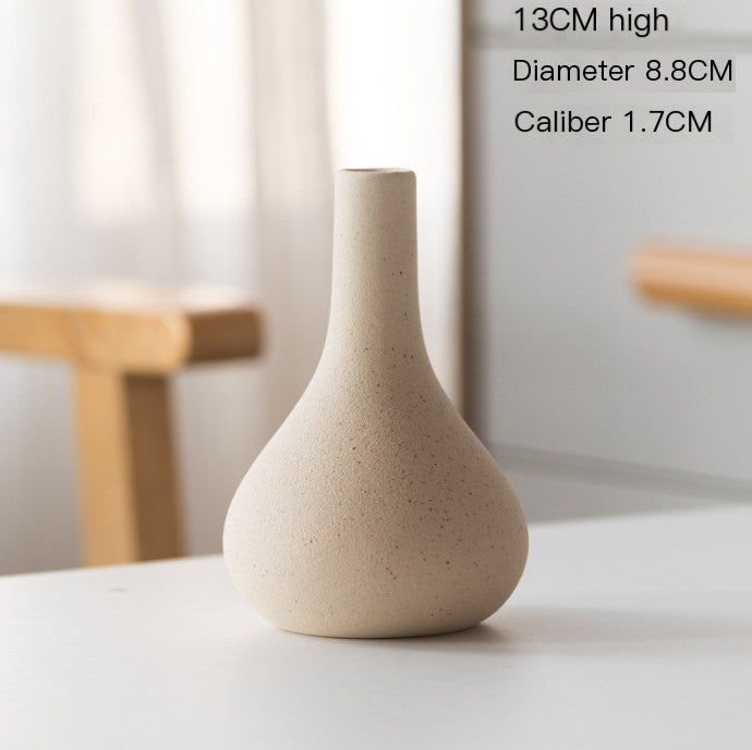 Nordic Glazed Ceramic Vase